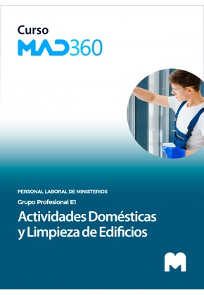 Acceso 12 meses Curso MAD360 Actividades domésticas y limpieza de edificios (Grupo E1)