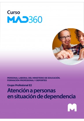 Acceso 12 meses Curso MAD360 Atención a personas en situación de dependencia. (Grupo Profesional E2)