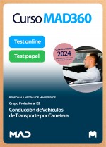 Curso MAD360 Conducción de Vehículos de Transporte por Carretera (Grupo Profesional E2) + Libros papel