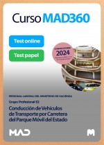 Curso MAD360 Conducción de Vehículos de Transporte por Carretera del Parque Móvil del Estado (Grupo E2) + Libros papel