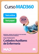 Curso MAD360 Cuidados Auxiliares de Enfermería (Grupo Profesional E2) + Libros papel