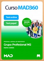 Curso MAD360 Personal Laboral de Ministerios (Grupo M2) + Libros Papel