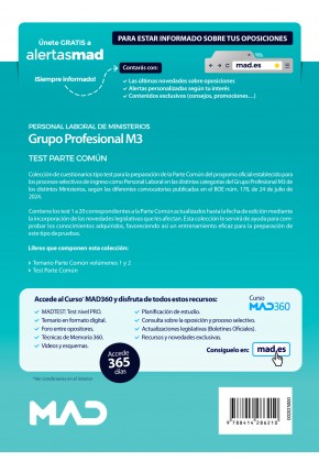 Grupo Profesional M3. Personal Laboral de Ministerios