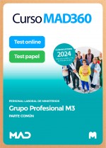 Curso MAD360 Personal Laboral de Ministerios (Grupo M3) + Libros Papel