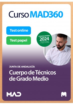 Curso MAD360 Cuerpo de Técnicos de Grado Medio + Libros papel