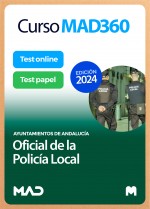 Curso MAD360 Oficial de la Policía Local de Andalucía + Libros papel