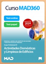 Curso MAD360 Actividades domésticas y limpieza de edificios del IMSERSO (Grupo E1) + Libros Papel