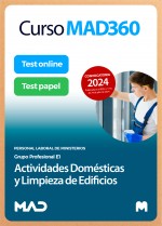 Curso MAD360 Actividades domésticas y limpieza de edificios (Grupo E1) + Libros Papel