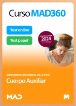 Curso MAD360 Cuerpo Auxiliar de Administración General + Libros papel