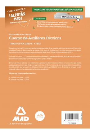 Cuerpo de Auxiliares Técnicos Opción Medio Ambiente