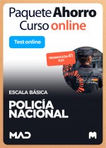 Paquete Ahorro Curso + Test ONLINE Policía Nacional Escala Básica 2024 Promoción 41