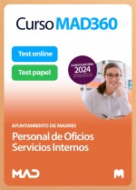 Curso MAD360 Personal de Oficios Servicios Internos (POSI) Ayuntamiento de Madrid + Libros Papel