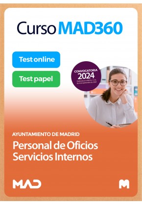 Curso MAD360 Personal de Oficios Servicios Internos (POSI) Ayuntamiento de Madrid + Libros Papel