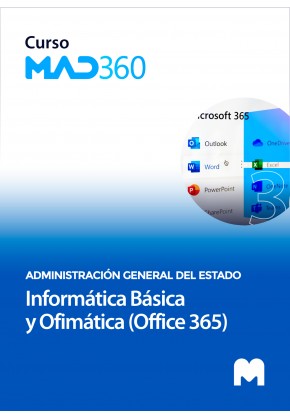 Curso MAD360 Informática Básica y Ofimática (Office 365)  + Libro papel