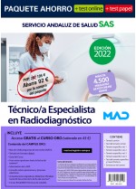 Paquete Ahorro + Test PAPEL + Test ONLINE Técnico/a Especialista en Radiodiagnóstico