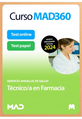 Curso MAD360 Oposiciones Técnico/a en Farmacia SAS + Libros papel