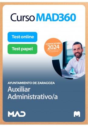 Curso MAD360 Auxiliar Administrativo/a + Libros papel