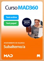 Curso MAD360 Subalterno/a + Libros Papel