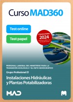 Curso MAD360 Instalaciones hidráulicas y plantas potabilizadoras (Grupo E1) + Libros Papel