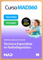 Curso MAD360 12 meses  Técnico/a Especialista en Radiodiagnóstico del Servicio Andaluz de Salud + Libros papel