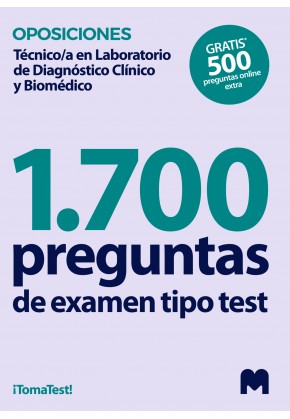 Test para oposiciones a Técnico/a en Laboratorio de Diagnóstico Clínico y Biomédico (1.700 preguntas de examen)