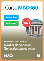 Curso MAD360 Auxiliar de Servicios Generales (Vigilancia en Salas) + Libros Papel