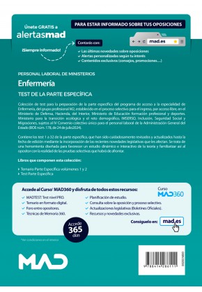 Enfermería (Grupo Profesional M2). Personal laboral de Ministerios