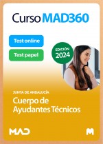 Curso MAD360 Cuerpo de Ayudantes Técnicos + Libros papel