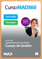 Curso MAD360 Cuerpo de Gestión Administración Civil del Estado (acceso libre) + Libros Papel