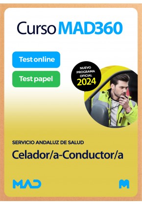 Curso MAD360 Oposiciones Celador/a-Conductor/a + Libros papel