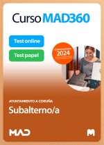 Curso MAD360 Subalterno/a + Libros Papel