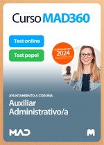 Curso MAD360 Auxiliar Administrativo/a + Libros Papel