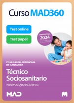 Curso MAD360 Técnico/a Sociosanitario (Personal Laboral Grupo 2) + Libros Papel