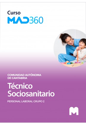 Acceso 12 meses Curso MAD360 Técnico Sociosanitario (Personal Laboral Grupo 2)