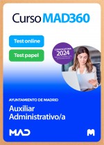 Curso MAD360 Auxiliar Administrativo/a + Libros papel