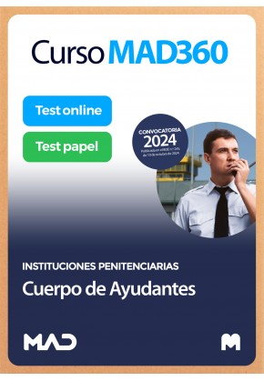 Curso MAD360 Cuerpo de Ayudantes de Instituciones Penitenciarias + Libros Papel