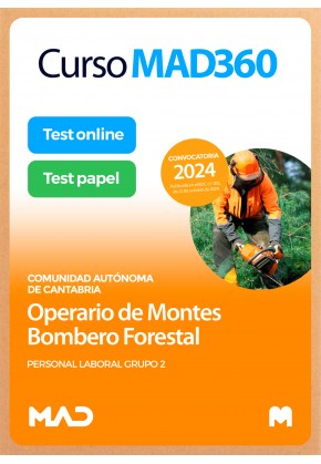 Curso MAD360 Operario de Montes-Bombero Forestal (Personal Laboral Grupo 2) + Libros Papel