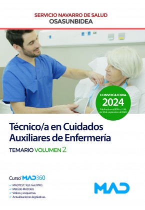 Técnico/a en Cuidados Auxiliares de Enfermería (T.C.A.E.) del Servicio Navarro de Salud-Osasunbidea