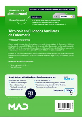 Técnico/a en Cuidados Auxiliares de Enfermería (T.C.A.E.) del Servicio Navarro de Salud-Osasunbidea