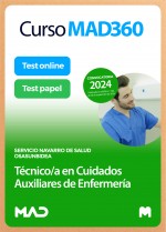 Curso MAD360 Oposiciones Técnico/a en Cuidados Auxiliares de Enfermería (T.C.A.E) + Libros papel