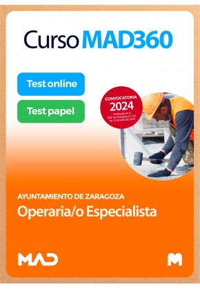 Curso MAD360 Operaria/o Especialista + Libros papel