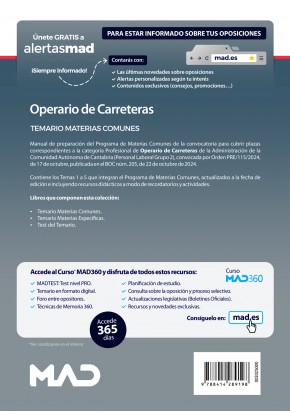 Operario de Carreteras (Personal Laboral Grupo 2)