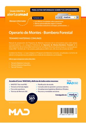 Operario de Montes-Bombero Forestal (Personal Laboral Grupo 2)