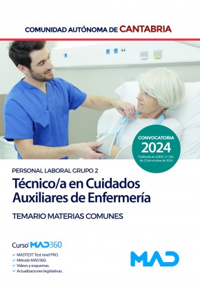 Técnico/a en Cuidados Auxiliares de Enfermería (Personal Laboral Grupo 2)