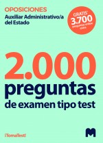 Test para oposiciones a Auxiliar Administrativo/a del Estado (2.000 preguntas de examen)