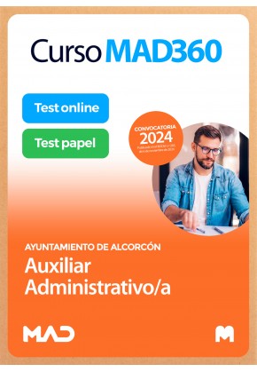 Curso MAD360 Auxiliar Administrativo/a + Libros Papel