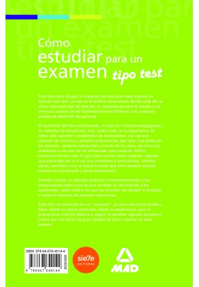 Cómo Estudiar para Un Examen Tipo Test