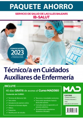 Paquete Ahorro Técnico/a en cuidados auxiliares de enfermería