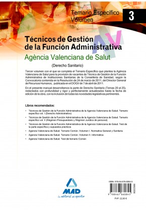 Técnicos de Gestión de la Función Administrativa de la Agencia Valenciana de Salud