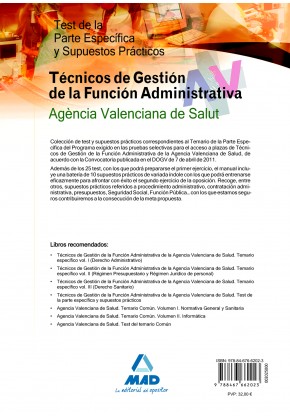 Técnicos de Gestión de la Función Administrativa de la Agencia Valenciana de Salud